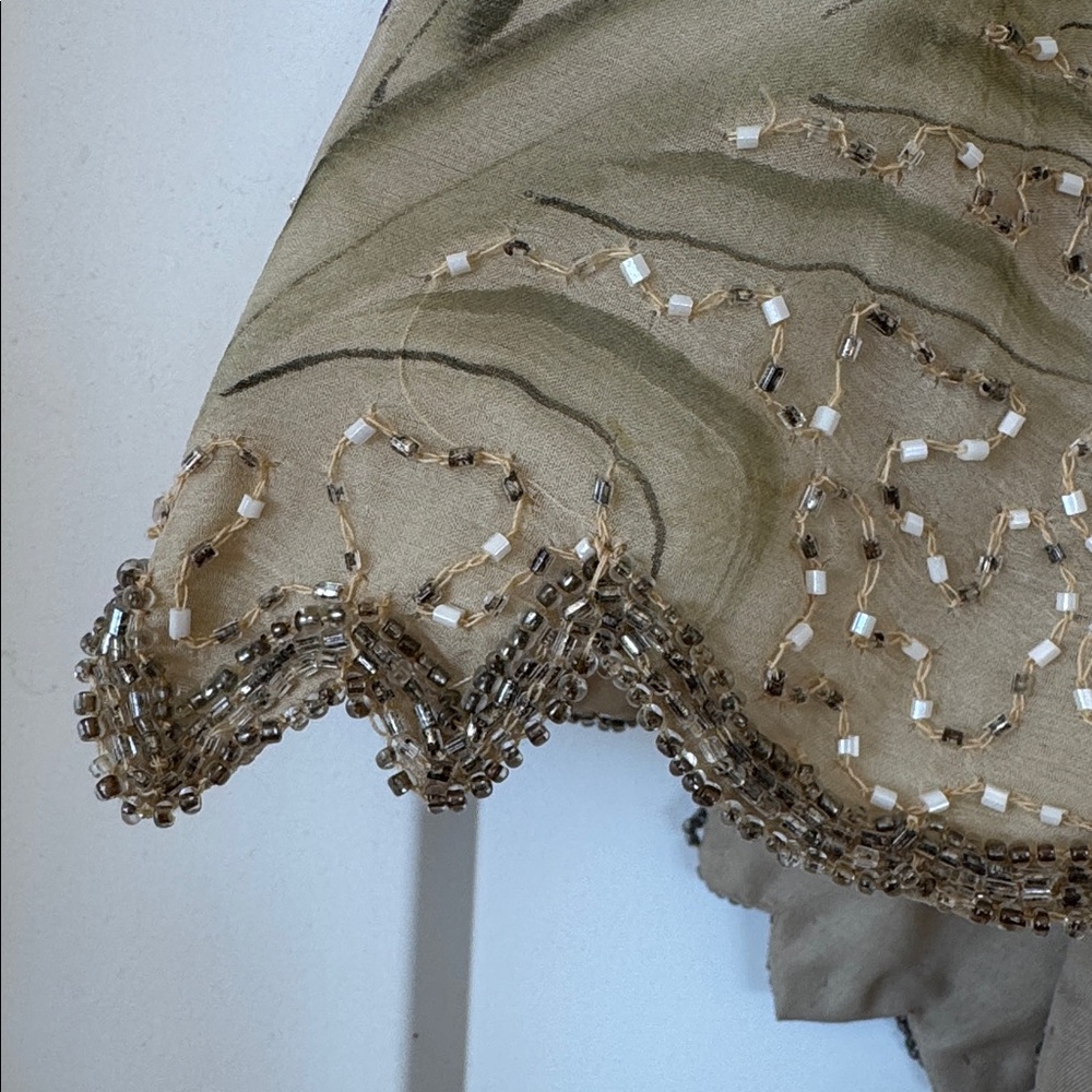 Vintage Beaded silk Dress - Picture 4 of 7